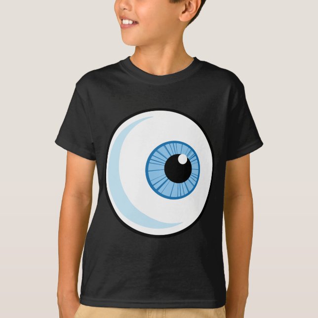 Royalty-free-RF-Copyright-Säker-Blue-Öga-Boll EYEB T Shirt (Framsida)
