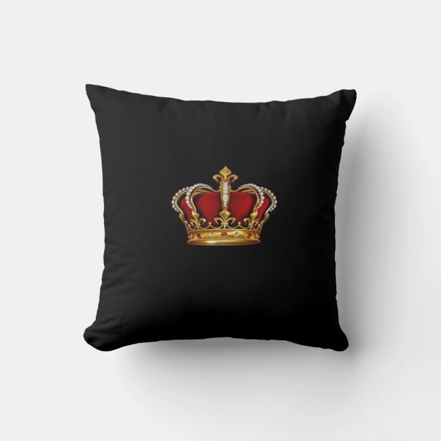 Royalty/Krona Pillow-Queen Kung Princess Kudde (Framsida)