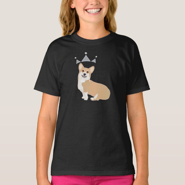 Royalty Pembroke Corgi! T-Shirt (Framsida)