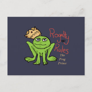 Royalty Regler Frog Prince Postcard Vykort