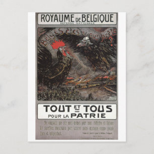 Royaume Belgique Propaganda Poster Vykort