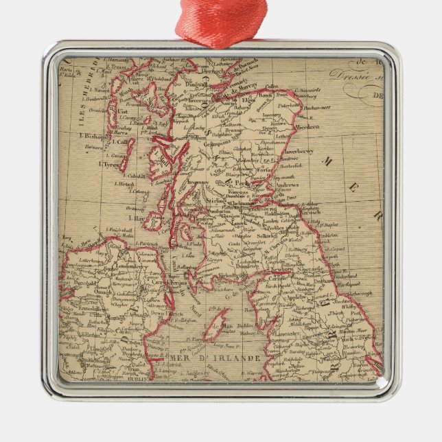Royaume Uni, Angleterre, Ecosse Julgransprydnad Metall (Framsidan)