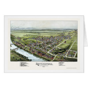 Royersford panorama- karta för PA - 1893 Hälsningskort