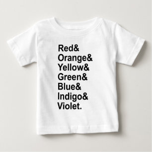 ROYGBIV Röd Orange Gul Grön Blå Indigo Violett T Shirt
