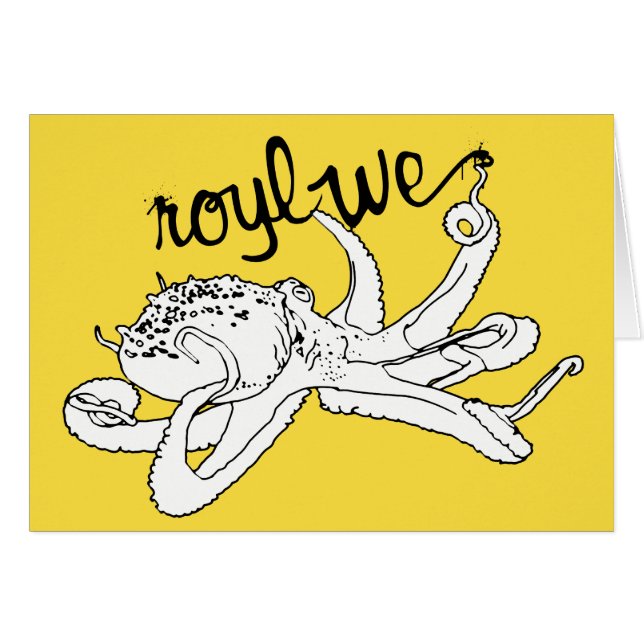 Roylwe Octo Hälsningskort (Framsidan Horizontal)