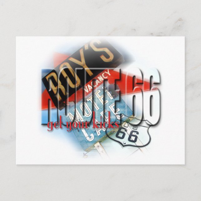 Roy's Cafe Motel - Route 66 Vykort (Framsida)