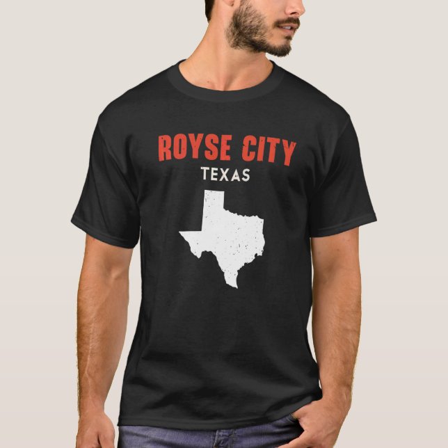 Royse City Texas USA State America Travel Texas T Shirt (Framsida)