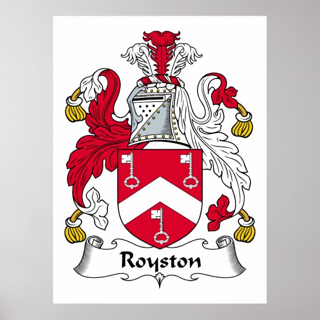 Royston Family Crest Poster (Framsidan)