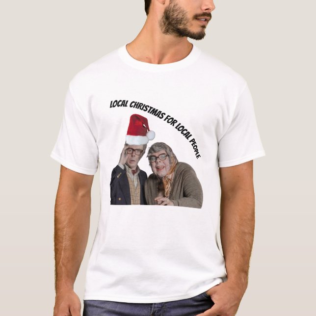 Royston vasey local shop christmas top t shirt (Framsida)