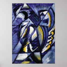 Rozanova - Blue On Tin 1913 Poster