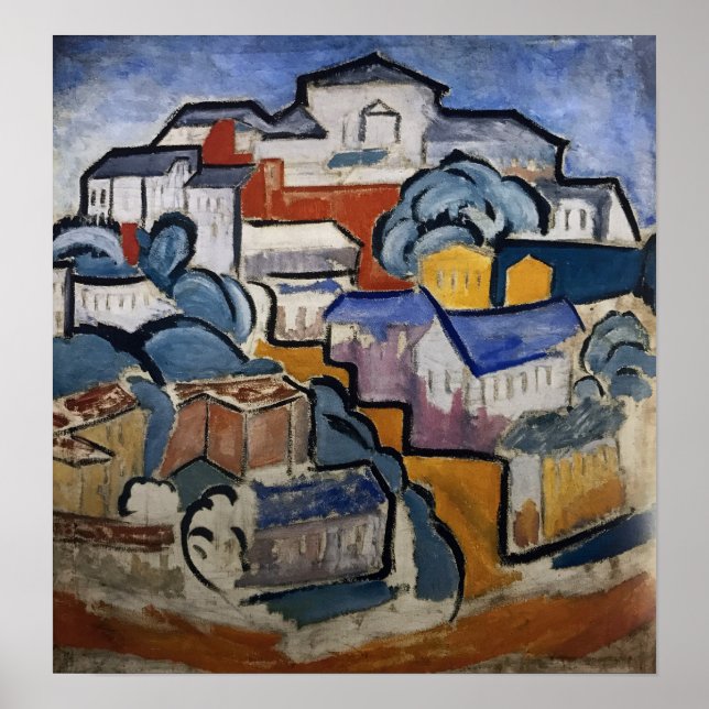 Rozanova - Cityscape 1912 Poster (Framsidan)