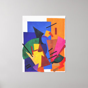 Rozanova - flygning med flygplan, canvastryck