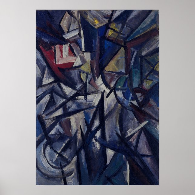 Rozanova - Landscape Futurist Composition 1913 Poster (Framsidan)