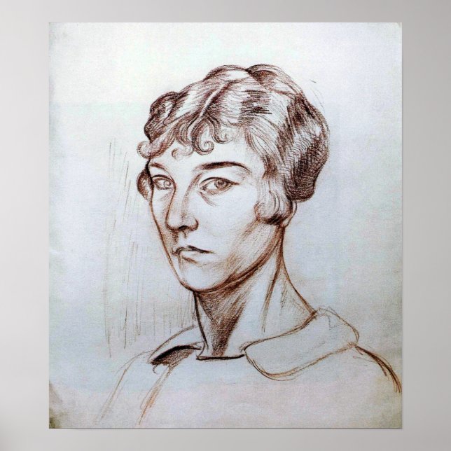 Rozanova - Självporträtt 1917 Poster (Framsidan)