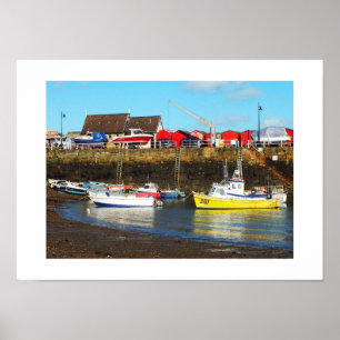 Rozel hamn vid lågvatten, Jersey Poster