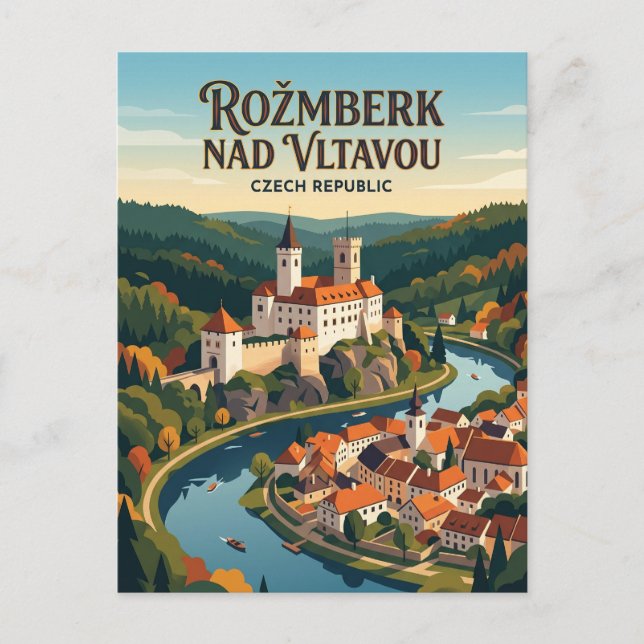 Rožmberk nad Vltavou Tjeckien Vykort (Framsida)