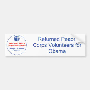 RPCVS för den Obama bildekalet Bildekal