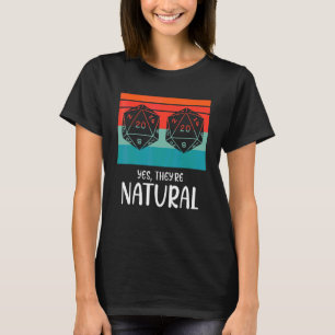 Rpg Brädspelsfantast Ja De Är Natural 20 D20 Tärni T Shirt