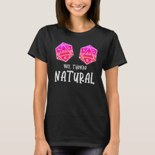 Rpg Brädspelsfantast Ja De Är Natural 20 D20 Tärni T Shirt