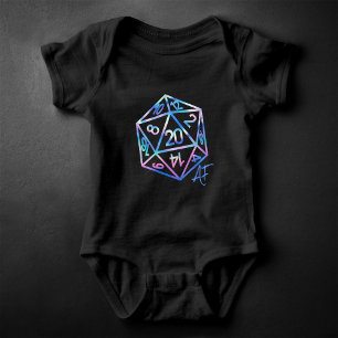 RPG Crit AF   Aurora Fantasy Tabletop Gamer Dice T Shirt