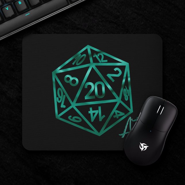 RPG Crit AF | Emerald Fantasy Tabletop Gamer Dice Musmatta (Skapare uppladdad)