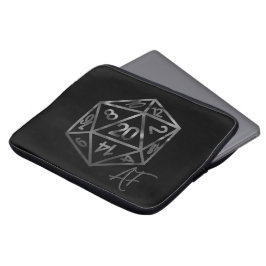 RPG Crit AF | Fantasy Tabletop Retro Gamer Dice Laptop Fodral