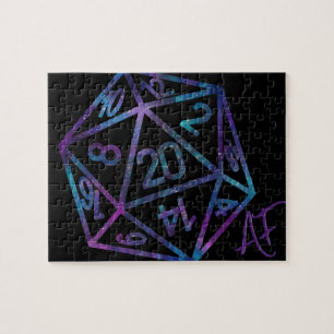 RPG Crit AF   Nebula Fantasy Tabletop Gamer Dice Pussel