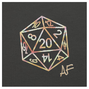 RPG Crit AF   Rosegold Tabletop Roleplayer Dice Tyg