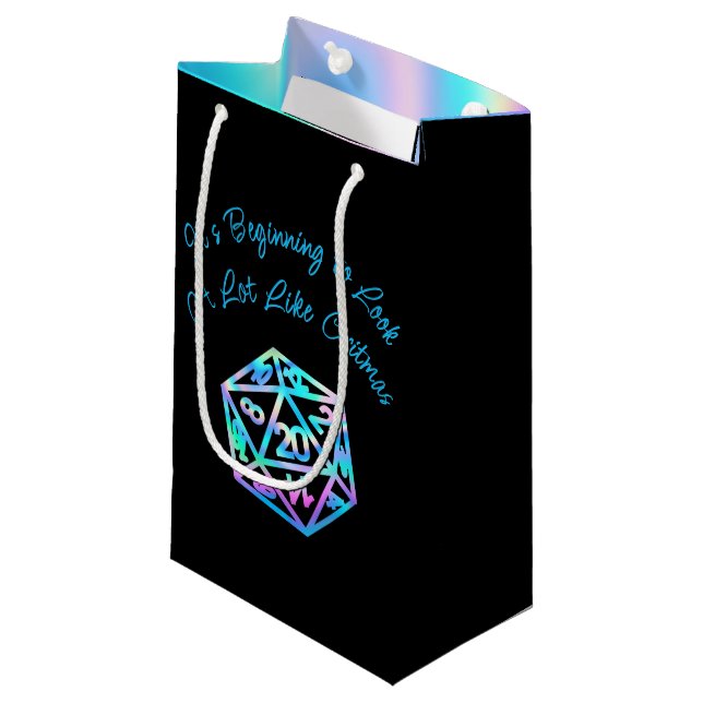 RPG Critmas | Holo Fantasy Tabletop Gamer Dice (Framsidan Vinklad)