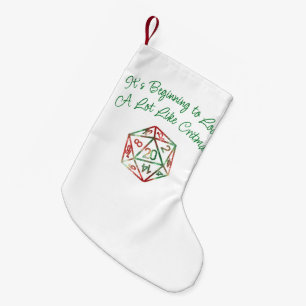 RPG Critmas   JULAFTON Fantasy Tabletop Gamer Dice Liten Julstrumpa