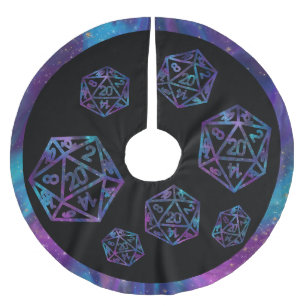 RPG Critmas   Nebula Fantasy Tabletop Gamer Dice Julgransmatta Borstad Polyester