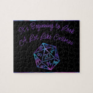 RPG Critmas Nebula Fantasy Tabletop Gamer Dice Pussel