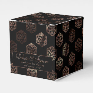 RPG Dice   Anpassningsbarna Copper Fantasy Tableto Presentaskar