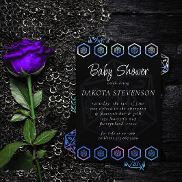 RPG Dice | Aurora Fantasy Tabletop Gamer Shower Inbjudningar