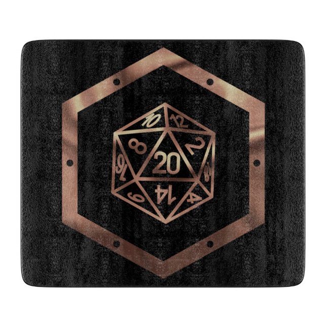 RPG Dice | Copper Fantasy Retro Tabletop PnP Gamer (Framsidan)