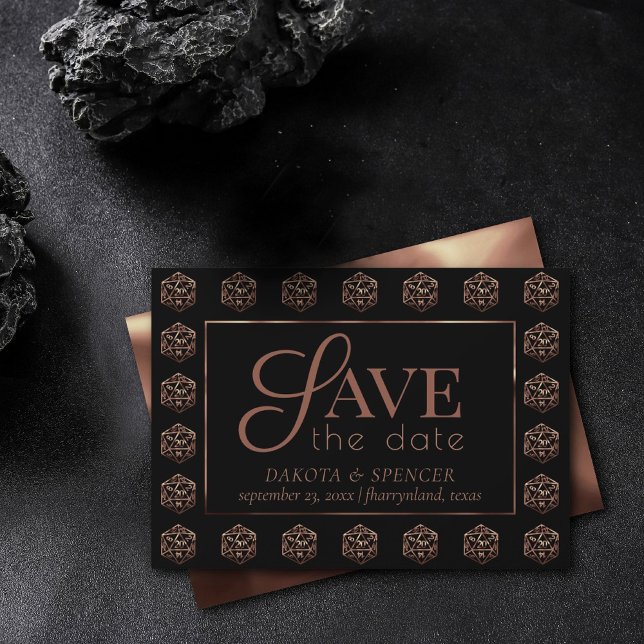 RPG Dice | Copper Old school Tabletop Roleplayer Spara Datumet (Skapare uppladdad)