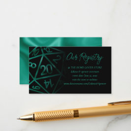 RPG Dice | Emerald Fantasy Tabletop Gamer Registry Tilläggskort