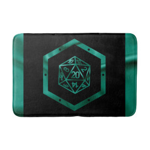 RPG Dice   Emerald Fantasy Tabletop Retro Gamer Badrumsmatta