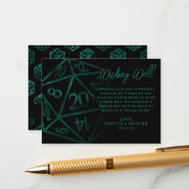 RPG Dice | Emerald Tabletop Gamer Wishing-brunn Tilläggskort