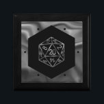 RPG Dice | Fantasy Old school Tabletop Retro Gamer Minnesask<br><div class="desc">Det är alltid GAME ON, så välj ditt vapen och rullningsinitiativ.. En novelty GEEK CHIC gamer bröllop/party tema perfekt för alla old school-bordsbord, RPG-penna och papper (PnP) fantasyrollspelare med 20 sidor lång polyhedraldisk med en naturlig 20-roll för den rollande magiska trollkarlsskiktet av drakar eller dungemästare (DM/GM) i ditt liv! För...</div>