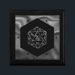 RPG Dice | Fantasy Old school Tabletop Retro Gamer Minnesask<br><div class="desc">Det är alltid GAME ON, så välj ditt vapen och rullningsinitiativ.. En novelty GEEK CHIC gamer bröllop/party tema perfekt för alla old school-bordsbord, RPG-penna och papper (PnP) fantasyrollspelare med 20 sidor lång polyhedraldisk med en naturlig 20-roll för den rollande magiska trollkarlsskiktet av drakar eller dungemästare (DM/GM) i ditt liv! För...</div>