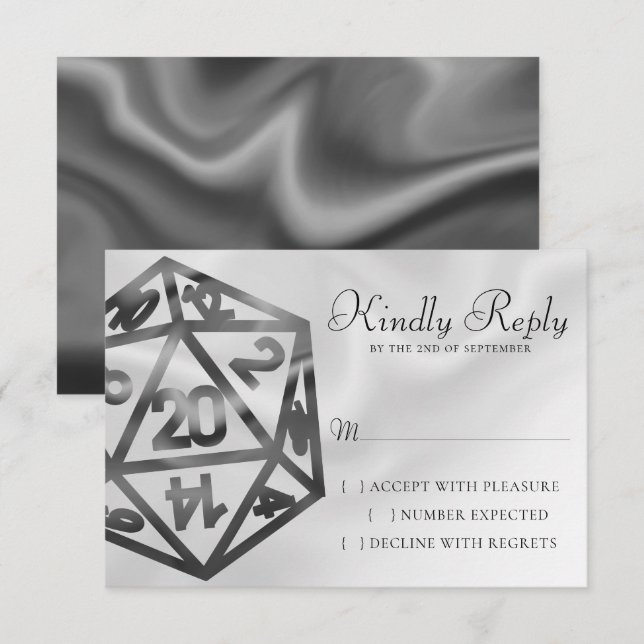 RPG Dice | Fantasy Old school Tabletop Retro Gamer OSA Kort (Fram/baksida)