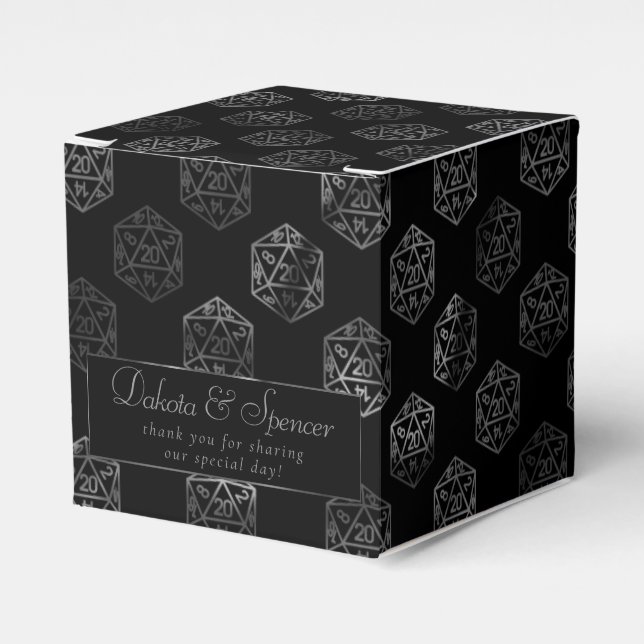 RPG Dice | Fantasy Retro Tabletop PnP Gamer-Anpass Presentaskar (Framsidan Sidan)