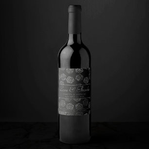 RPG Dice   Fantasy Retro Tabletop PnP Gamer-Anpass Vinflaska Etikett