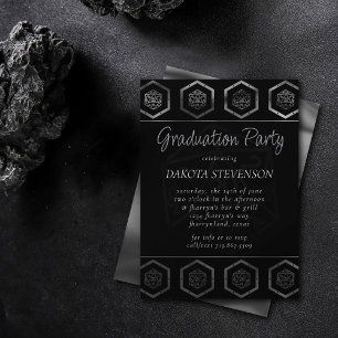 RPG Dice   Fantasy Tabletop Retro PnP Gamer Party Inbjudningar