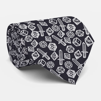 RPG Dice Gamer Tie Slips