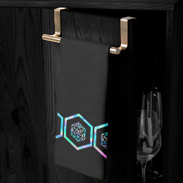 RPG Dice | Holo Fantasy Retro Tabletop PnP Gamer Kökshandduk