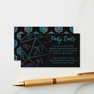 RPG Dice   Holo Fantasy Tabletop Gamer Reception Tilläggskort