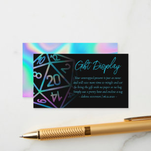 RPG Dice   Holo Fantasy Tabletop Gifts on Visning Tilläggskort