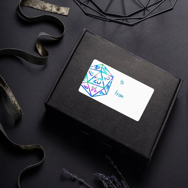 RPG Dice | Holo Fantasy Tabletop PnP Gamer Anpassn Fraktsedel (Skapare uppladdad)